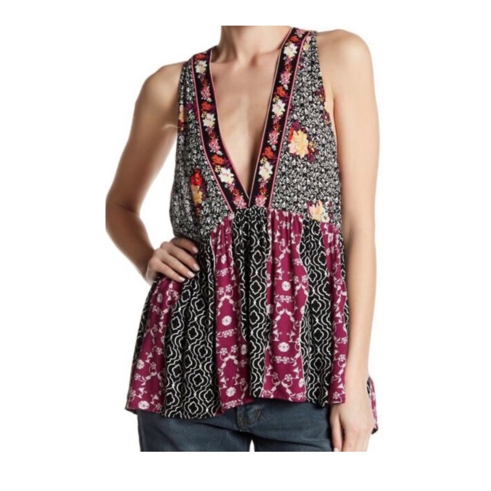 NWT Free People keyhole back top